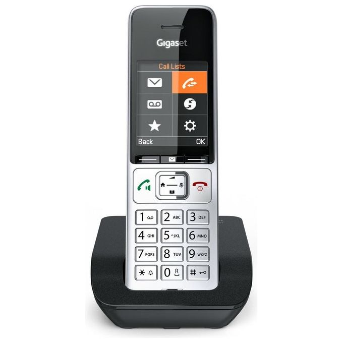 Gigaset S30852-H3003-B101 Comfort 500 Telefono Cordless DECT GAP Display 2,2'' TFT Vivavoce Baby Monitor colore Nero