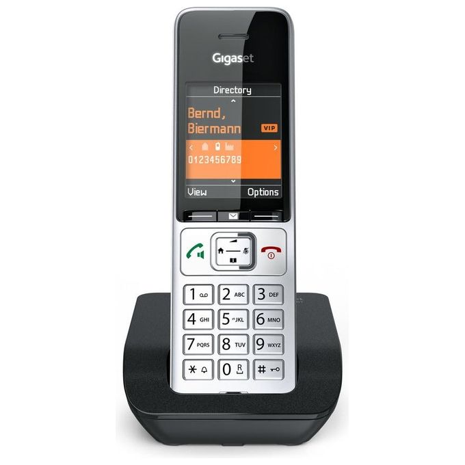 Gigaset S30852-H3003-B101 Comfort 500 Telefono Cordless DECT GAP Display 2,2'' TFT Vivavoce Baby Monitor colore Nero