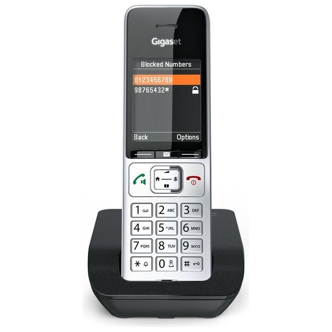 Gigaset S30852-H3003-B101 Comfort 500 Telefono Cordless DECT GAP Display 2,2'' TFT Vivavoce Baby Monitor colore Nero