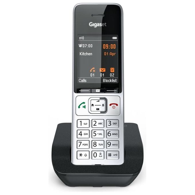 Gigaset S30852-H3003-B101 Comfort 500 Telefono Cordless DECT GAP Display 2,2'' TFT Vivavoce Baby Monitor colore Nero