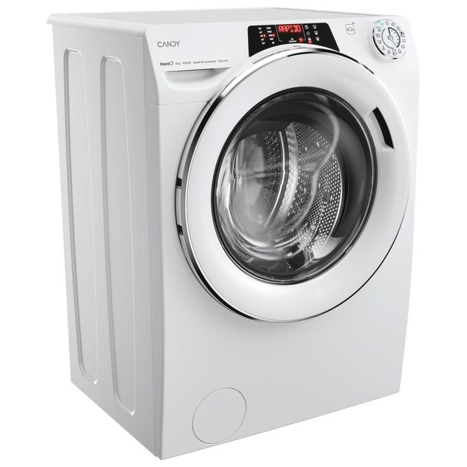 Candy RO 1486DWMCT-1-S Lavatrice a carica frontale RapidÓ 8 Kg 1400 giri Classe A Bianca
