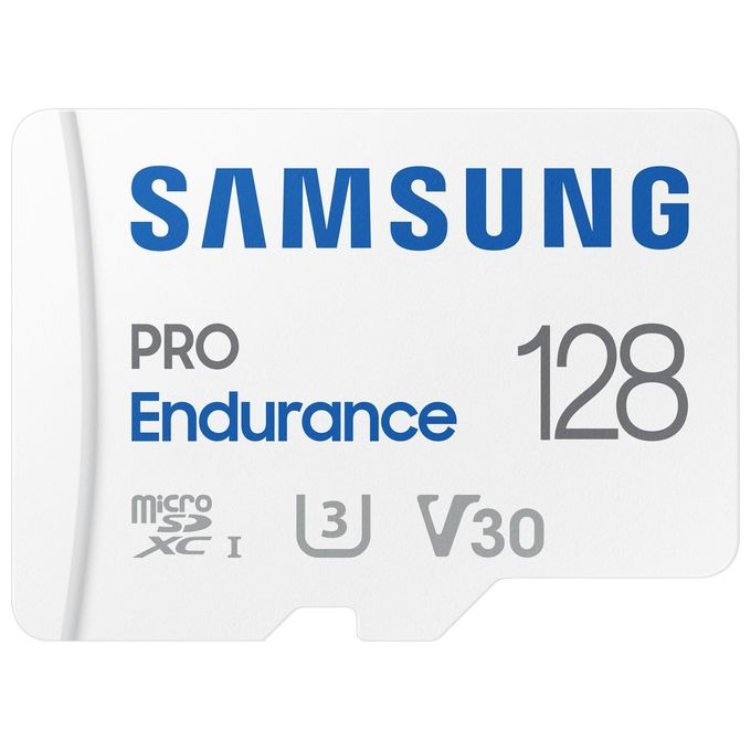 Samsung MB-MJ128KA-EU MicroSD PRO Endurance Scheda di Memoria 128 GB UHS-I V30 colore Bianco
