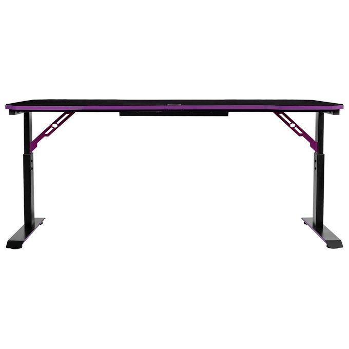 Cooler Master CMI-GD160-PRV1 GD160 Scrivania Gaming 160x75 cm Regolabile in Altezza Tappetino Mouse Full Surface Idrorepellente Gestione Cavi colore Nero Viola