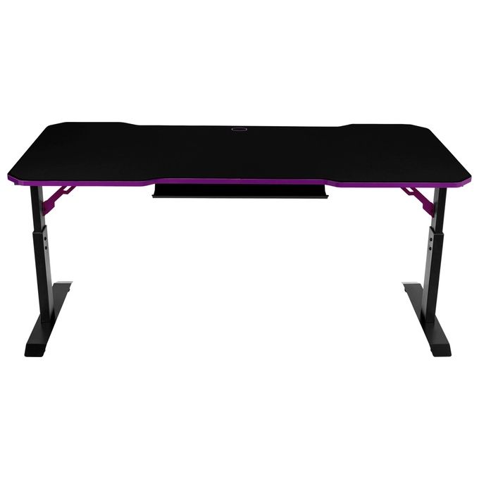 Cooler Master CMI-GD160-PRV1 GD160 Scrivania Gaming 160x75 cm Regolabile in Altezza Tappetino Mouse Full Surface Idrorepellente Gestione Cavi colore Nero Viola