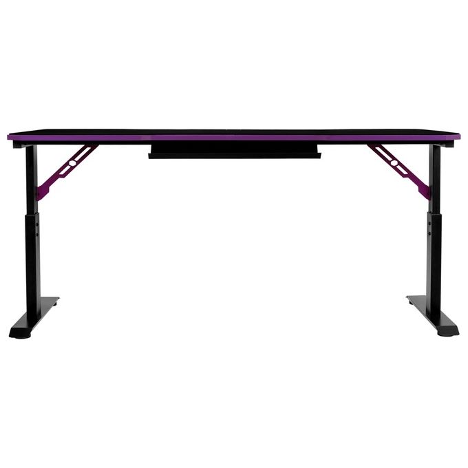 Cooler Master CMI-GD160-PRV1 GD160 Scrivania Gaming 160x75 cm Regolabile in Altezza Tappetino Mouse Full Surface Idrorepellente Gestione Cavi colore Nero Viola
