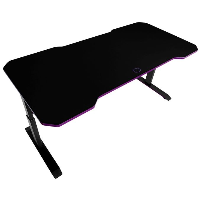 Cooler Master CMI-GD160-PRV1 GD160 Scrivania Gaming 160x75 cm Regolabile in Altezza Tappetino Mouse Full Surface Idrorepellente Gestione Cavi colore Nero Viola