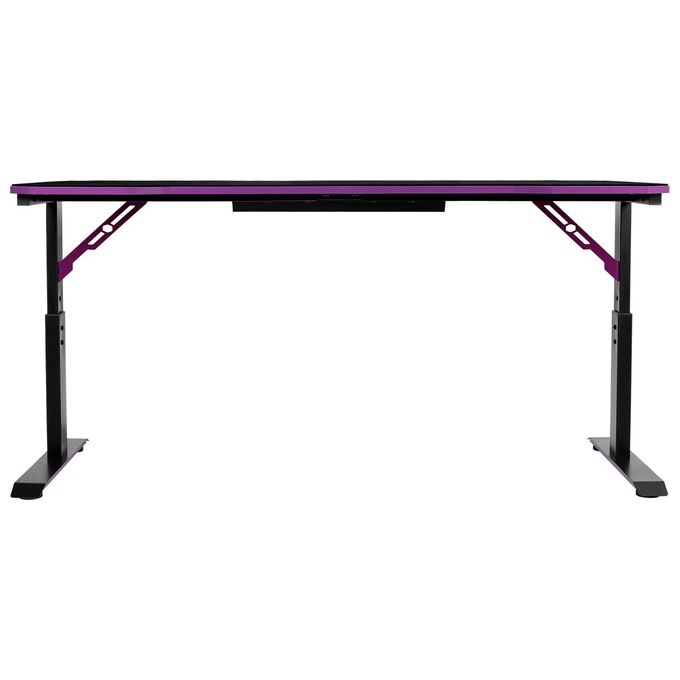 Cooler Master CMI-GD160-PRV1 GD160 Scrivania Gaming 160x75 cm Regolabile in Altezza Tappetino Mouse Full Surface Idrorepellente Gestione Cavi colore Nero Viola