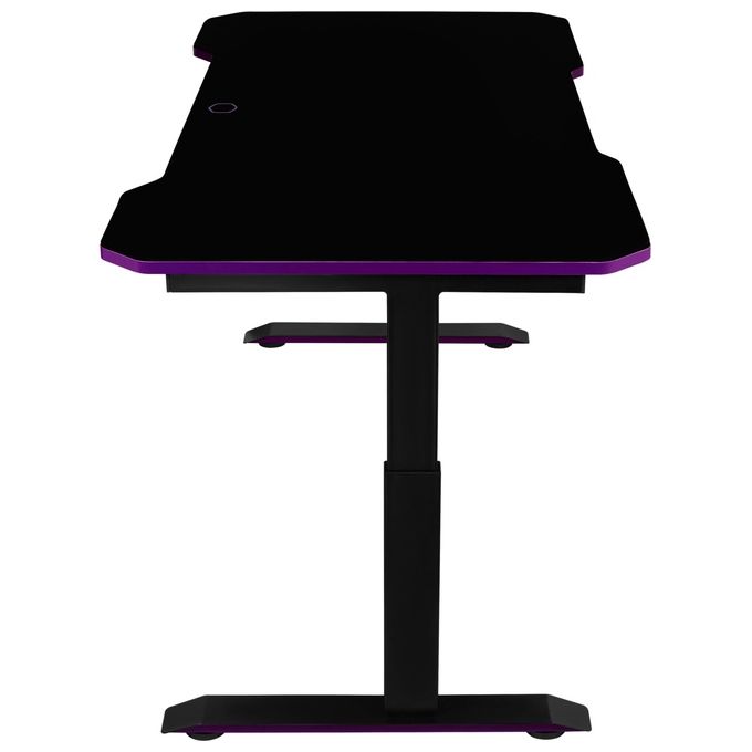 Cooler Master CMI-GD160-PRV1 GD160 Scrivania Gaming 160x75 cm Regolabile in Altezza Tappetino Mouse Full Surface Idrorepellente Gestione Cavi colore Nero Viola