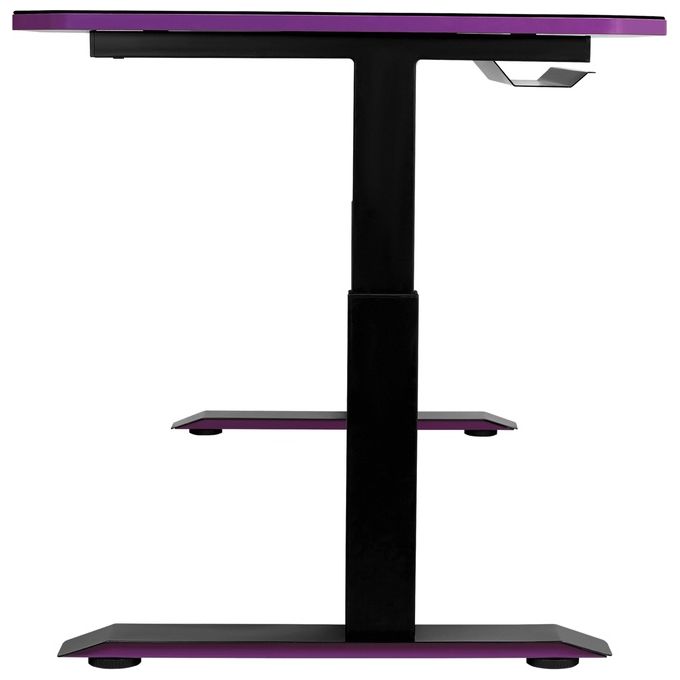 Cooler Master CMI-GD160-PRV1 GD160 Scrivania Gaming 160x75 cm Regolabile in Altezza Tappetino Mouse Full Surface Idrorepellente Gestione Cavi colore Nero Viola