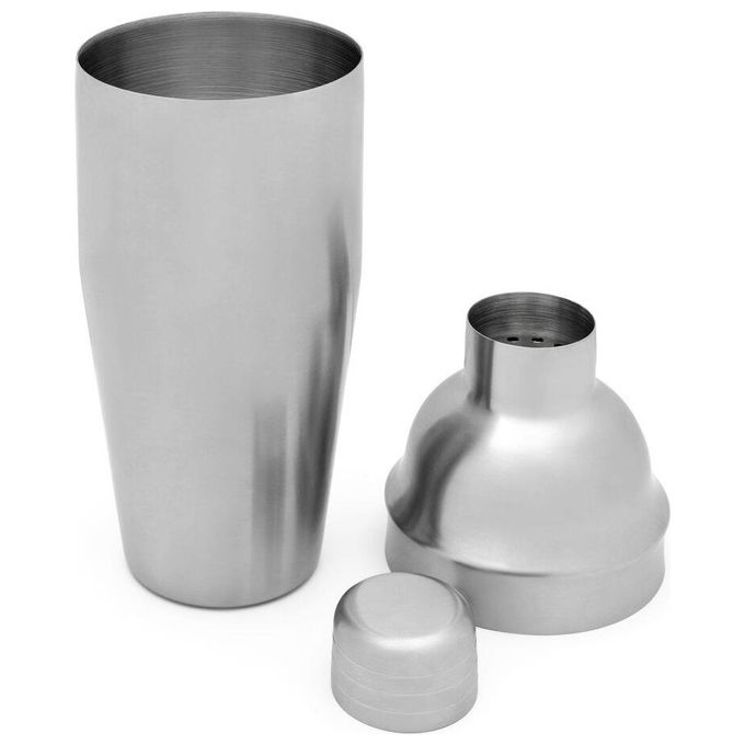 Leopold Vienna LV233024 Bar Set 7 Pezzi in Acciaio Inox con Shaker 700ml e Accessori colore Argento