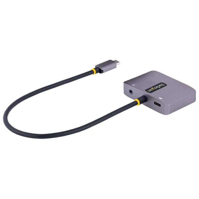 StarTech.com Adattatore USB-C a VGA-HDMI Adattatore Multiporta USB Type-C a VGA-HDMI 4K 60Hz HDR con Uscita Audio da 3.5mm