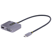 StarTech.com Adattatore USB-C a VGA-HDMI Adattatore Multiporta USB Type-C a VGA-HDMI 4K 60Hz HDR con Uscita Audio da 3.5mm