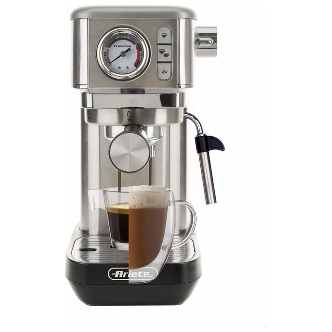 Ariete 00M138110AR0 1381 Macchina da caffe' Espresso Slim 1,1 L 15 bar 1300 W Manometro Cappuccino colore Silver