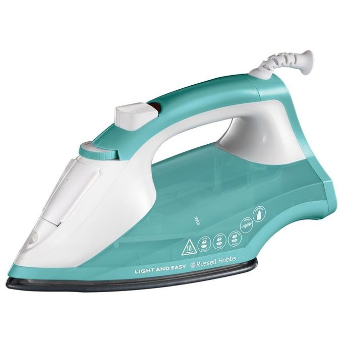 Russell Hobbs 26470-56 Light and Easy Ferro a vapore 2400 W piastra antiaderente vapore verticale 30 g-min colpo vapore 110 g-min colore Verde Bianco