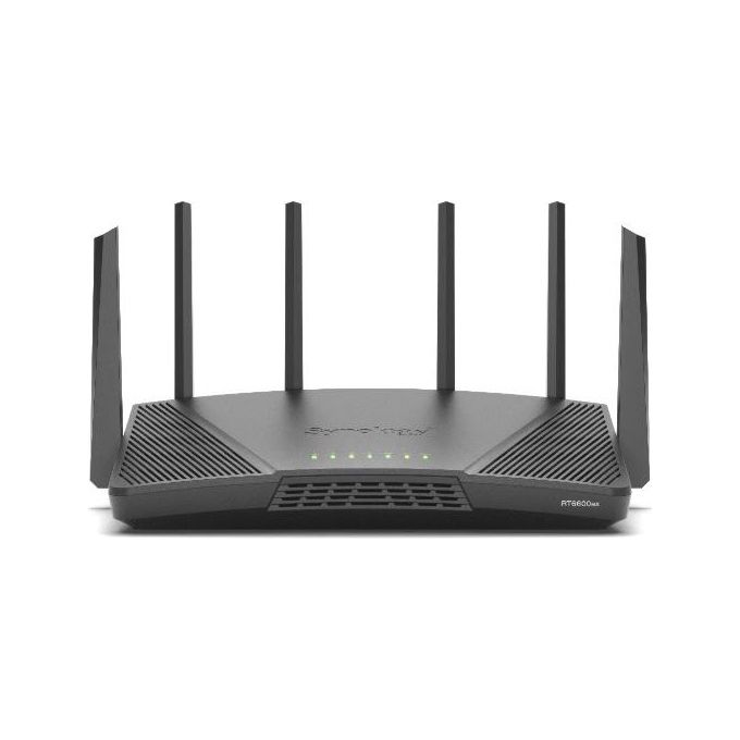 Synology RT6600AX RT6600ax Router WiFi6 1xWAN 3xGbE 1x2.5Gb Banda tripla 2.4 GHz 5 GHz 5 GHz Wi-Fi 6E 4800 Mbit-s Porta 2.5GbE colore Nero