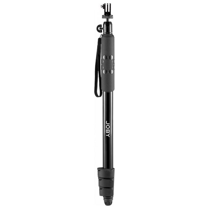 Joby JB01765-BWW Compact 2in1 Monopod per Fotocamera e Action Cam fino a 1 kg con Testa a Sfera e Attacco Pin-Joint colore Nero