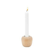 Stelton Ora Porta Candele 6.5cm Legno di Faggio