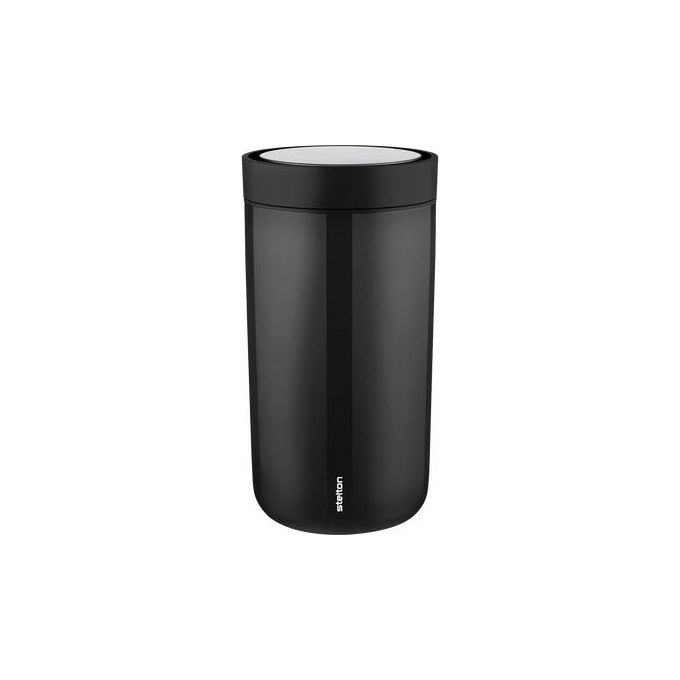 Stelton 675-1 To Go Click Tazza Termica 0.2 L Acciaio Inox con Apertura Smart Click e Beccuccio 360° colore Nero