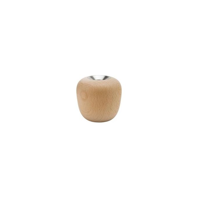 Stelton 104-1 Ora Portacandele in Legno di Faggio Altezza 8 cm Diametro 8,5 cm colore Legno Naturale