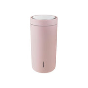 Stelton 685-36 To Go Click Tazza Termica a Doppia Parete 0.4 L Mantenimento Caldo 4 Ore Freddo 8 Ore Coperchio Smart-Click colore Soft Rose