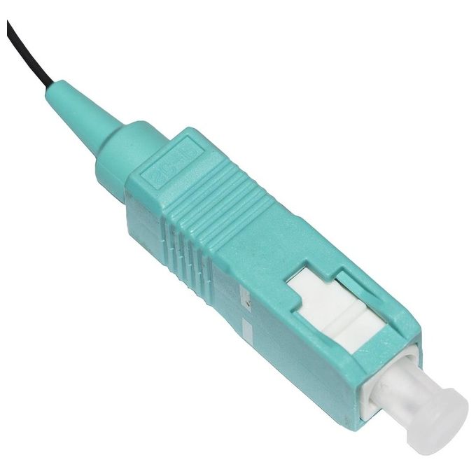 Link set 12 cavi pigtail fibra ottica colorati connettori sc om3 simplex 1 mt