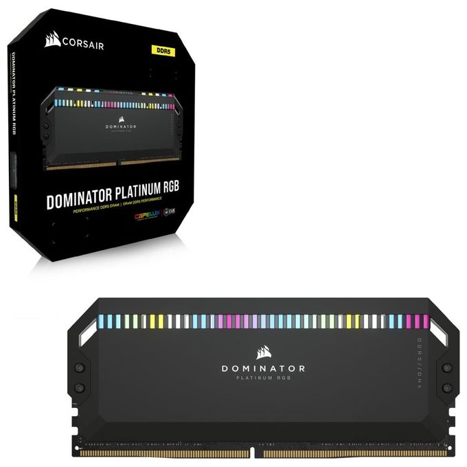 Corsair CMH32GX5M2B6000Z30K Vengeance RGB Memoria RAM 32 GB 2 x 16 GB DDR5 6000 MHz CL30 colore Nero