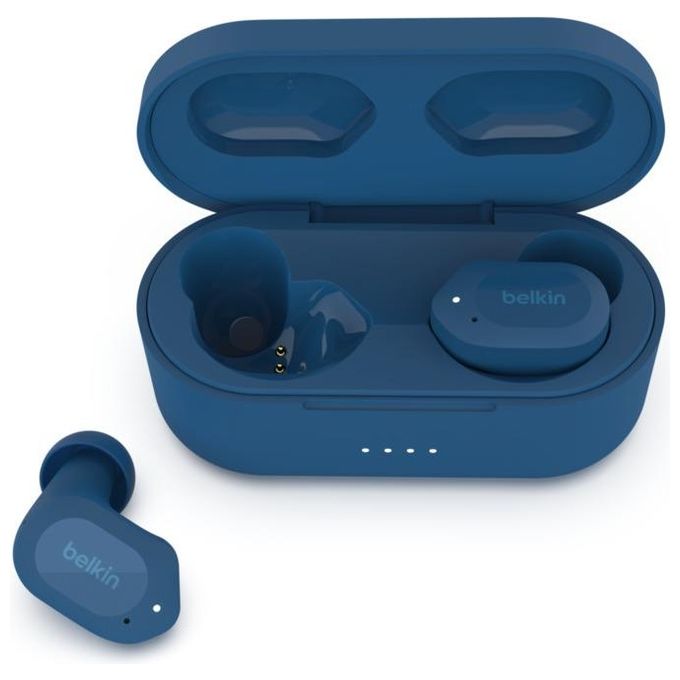 Belkin AUC005BTBL SOUNDFORM Play Auricolari TWS In-ear Bluetooth 5.2 IPX5 38h colore Blu