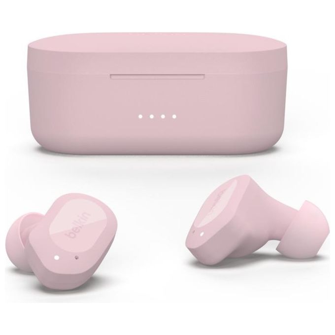 Belkin AUC005BTPK SOUNDFORM Play Auricolari True Wireless In-ear Bluetooth 5.2 IPX5 38h colore Rosa