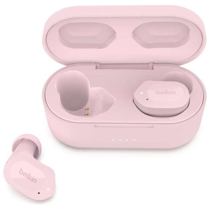 Belkin AUC005BTPK SOUNDFORM Play Auricolari True Wireless In-ear Bluetooth 5.2 IPX5 38h colore Rosa