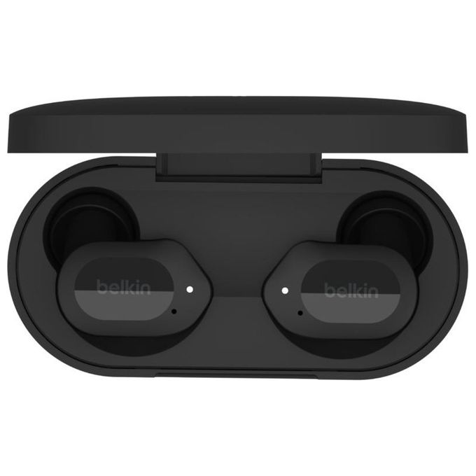 Belkin AUC005 SOUNDFORM Play Auricolari True Wireless In-ear Bluetooth 5.2 IPX5 38 ore Ricarica USB-C colore Nero