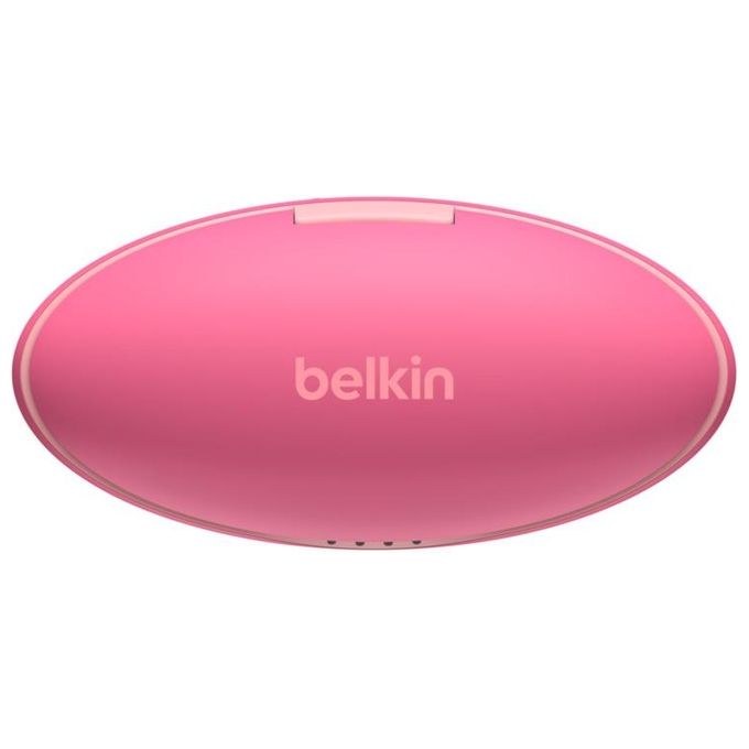 Belkin PAC003 Soundform Nano Auricolari Wireless per Bambini Volume Limitato a 85 dB Resistenza IPX5 24 Ore di Autonomia colore Rosa
