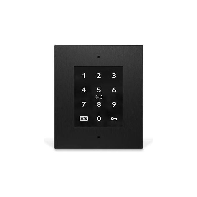2N 9160347 Access Unit 2.0 Lettore Controllo Accessi Touch Keypad Bluetooth RFID NFC PoE IP54 colore Nero