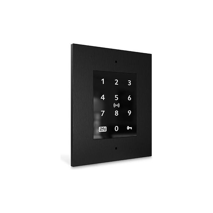 2N 9160347 Access Unit 2.0 Lettore Controllo Accessi Touch Keypad Bluetooth RFID NFC PoE IP54 colore Nero