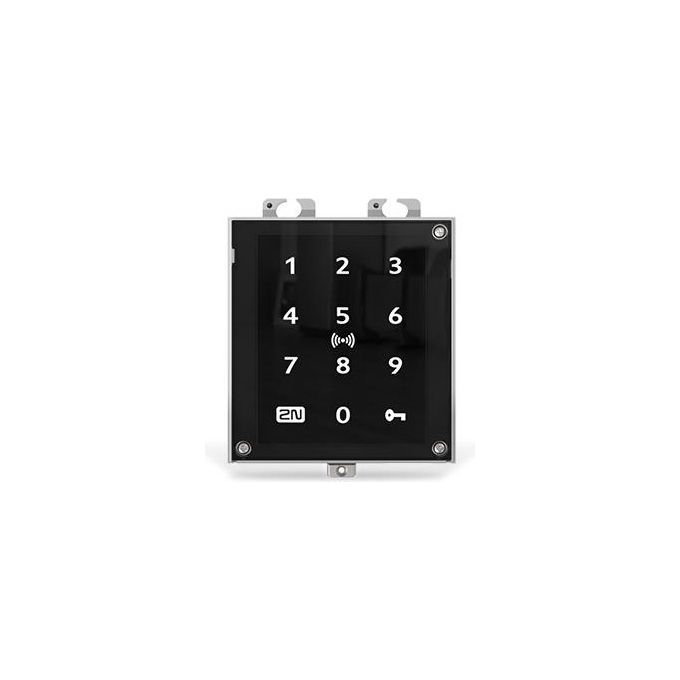2N 9160347 Access Unit 2.0 Lettore Controllo Accessi Touch Keypad Bluetooth RFID NFC PoE IP54 colore Nero