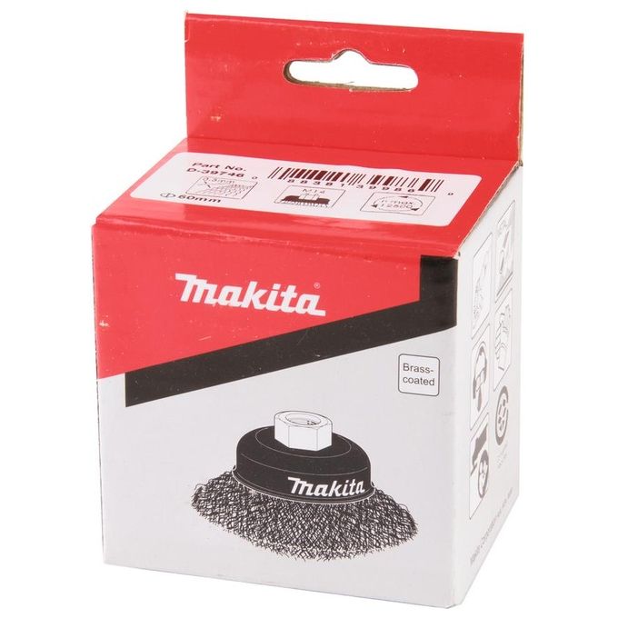 Makita D-39746 Spazzola a Tazza in Filo di Acciaio MS 60mm