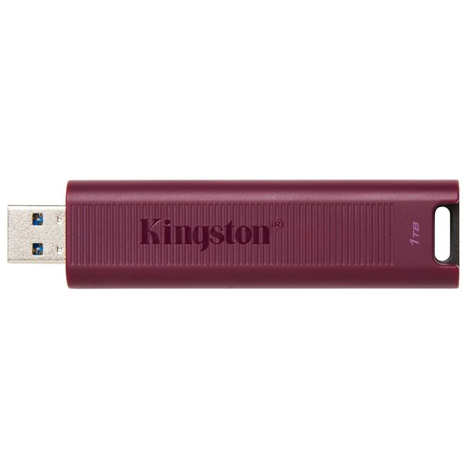 Kingston DTMAXA-1TB DataTraveler Max Unita' Flash USB 3.2 Gen 2 Capacita' 1000 GB Velocita' Lettura fino a 1000 MB-s Scrittura fino a 900 MB-s colore Rosso