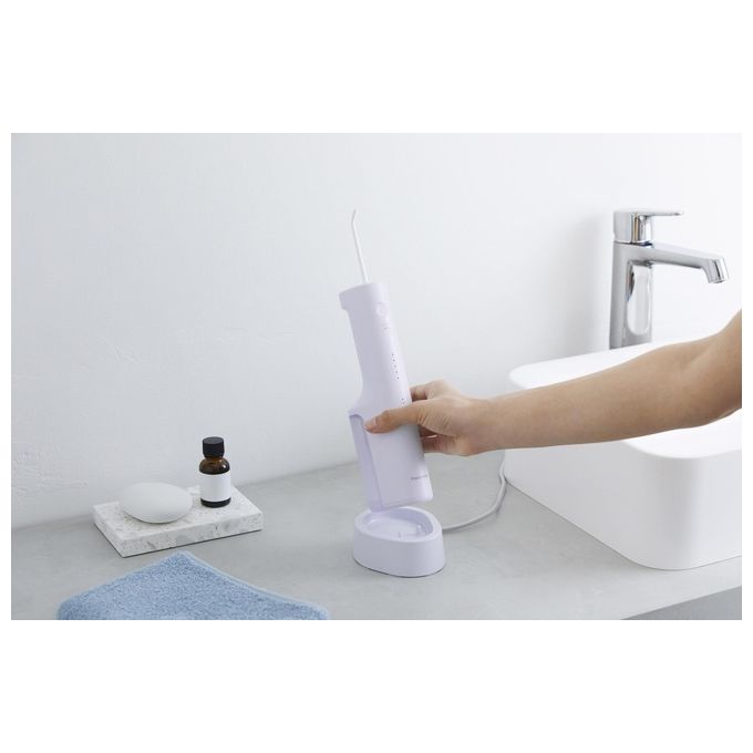 Panasonic EW-DJ26-V303 Serie 300 Idropulsore Orale 200ml 5 Livelli di Pressione IPX7 Ricarica a Induzione colore Viola