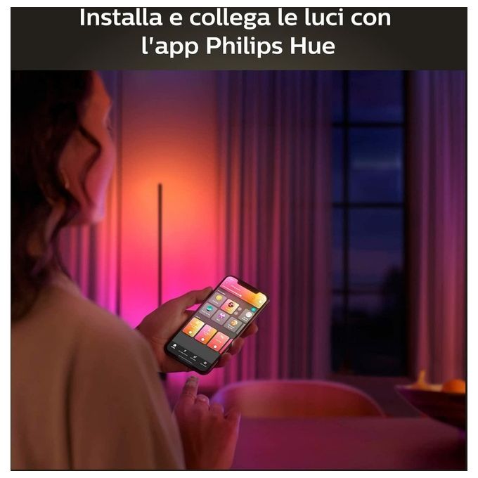 Philips Lampada Signe Gradient Hue White and Color Ambiance Tavolo Moderna con Effetti Luminosi Personalizzabili