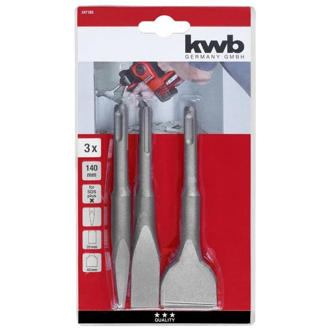 Kwb Set 3 Scalpelli Sds 140