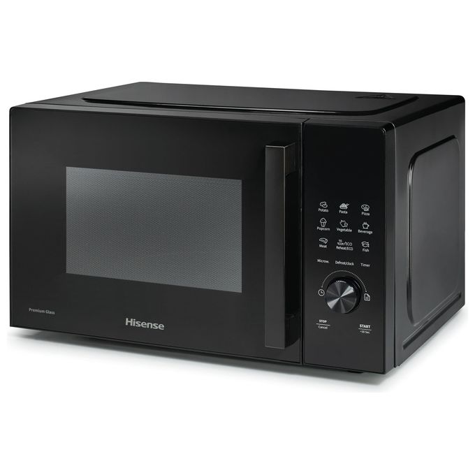 Hisense H23MOBSD1H Forno a microonde Solo 23 L 800 W 9 Programmi Rivestimento Ceramico colore Nero