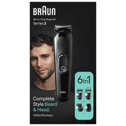 Braun MGK3410 Series 3 Regolabarba All-in-One 6 in 1 Styling Kit autonomia 50 min colore Nero