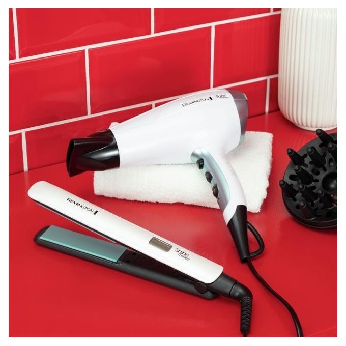 Remington S8500GP Shine Therapy Set Asciugacapelli 2300 W Ceramica Argan 2 velocita' 3 temperature Piastra 230°C colore Verde