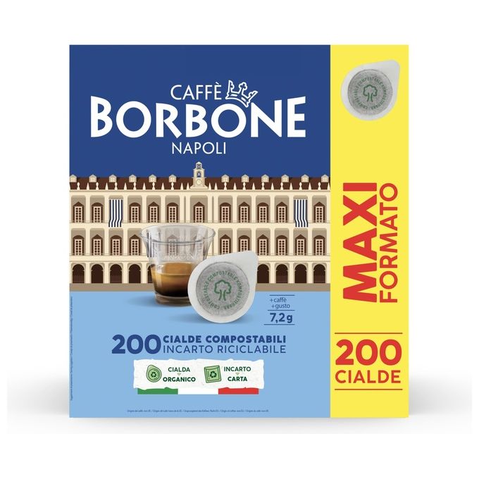 Caffe Borbone 44mm Cialde Miscela Blu 200 Pezzi