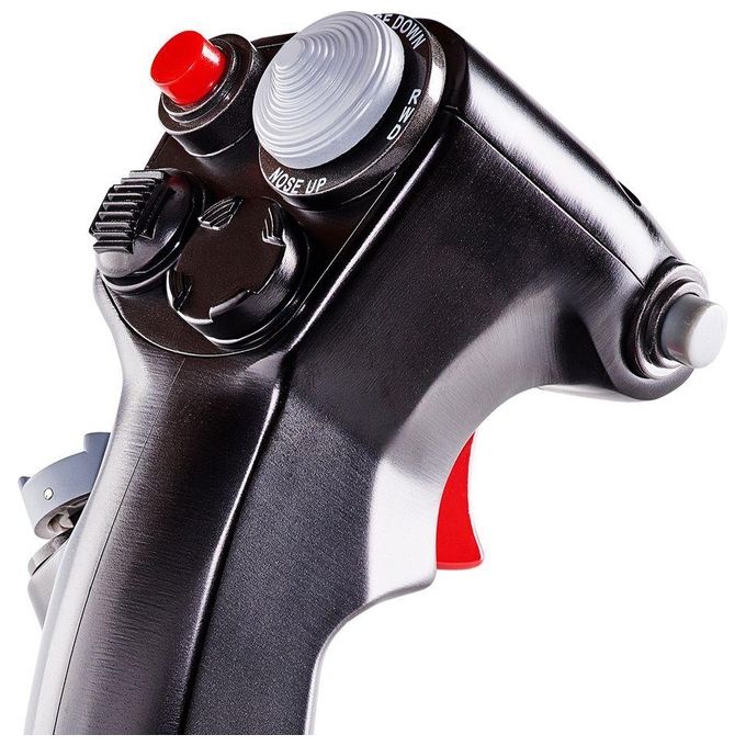 Thrustmaster 2960848 F-16C Viper HOTAS Add-On Grip Maniglia per Simulazione di Volo 19 Pulsanti Azione Grilletto Metallico a 2 Stadi Sensore Magnetico Hall Colore Nero