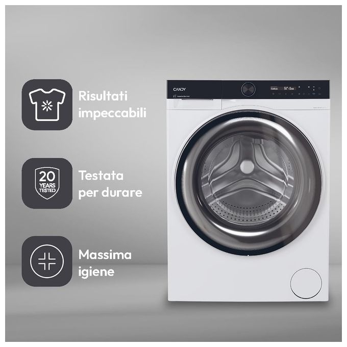 Candy BS 49B9-S Lavatrice 9 Kg Classe A Profondita' 60 cm Centrifuga 1400 giri Inverter Wi-Fi colore Bianco