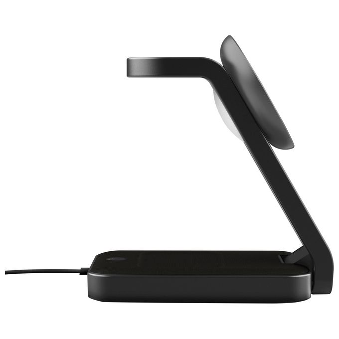 Trust Viro Supporto di Ricarica Wireless 3-in-1 Magnetico per iPhone Apple Watch AirPods 20W USB-C Design Pieghevole Luce Notturna LED Dimmerabile colore Nero