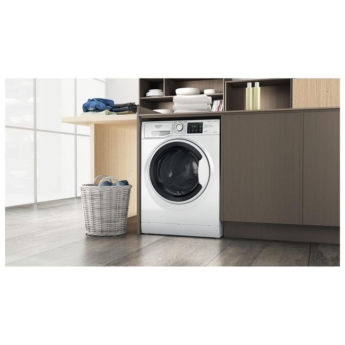 Hotpoint NDB 10736 WA IT Active Lavasciuga Libera Installazione 10-7 Kg 1400 rpm Classe D Inverter (85x59,5x60,5 cm) colore Bianco
