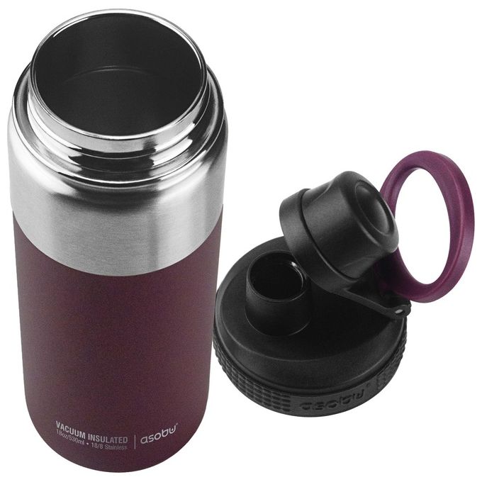 Asobu Alpine Flask Bottiglia Burgunder 0.53 Litri
