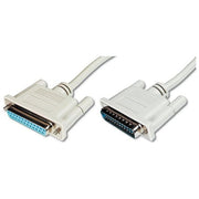 Digitus Cavo per Prolunga O per Data Switch 25 Poli Pressofusi Viti Lunghe Maschio-Femmina 25 Poli Mt.5 (Ak 136 5M)