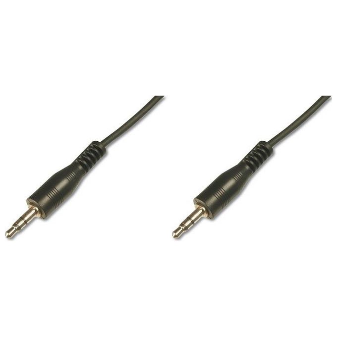 Digitus cavo stereo jack 3,5 mm. prolunga scheda audio per cuffie-casse maschio-maschio mt.2 (ak 203-mm)